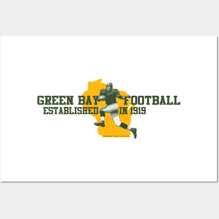 Green Bay Football Posters and Art